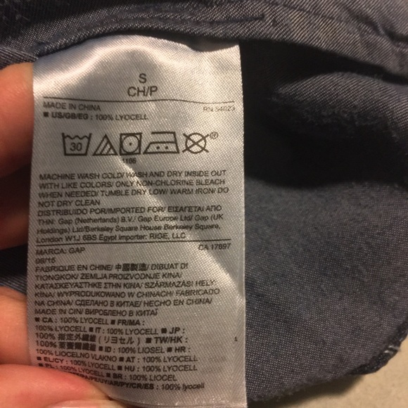 Gap S NWT chambray looking dress - Picture 7 of 7